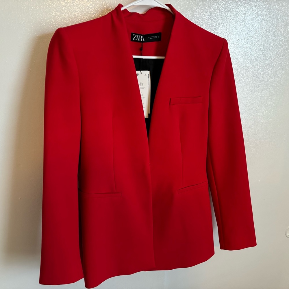 ZARA Red Blazer
